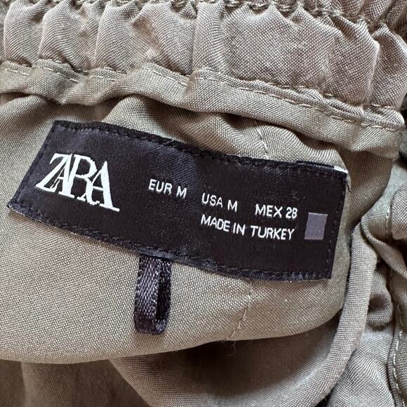 Zara Cargo Joggers, Olive Green, Size Medium - Picture 4 of 10